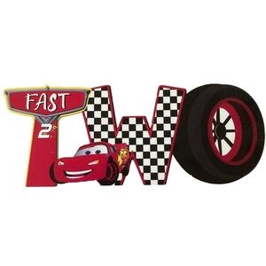 Fast Two Birthday Decoration lightning McQueen theme